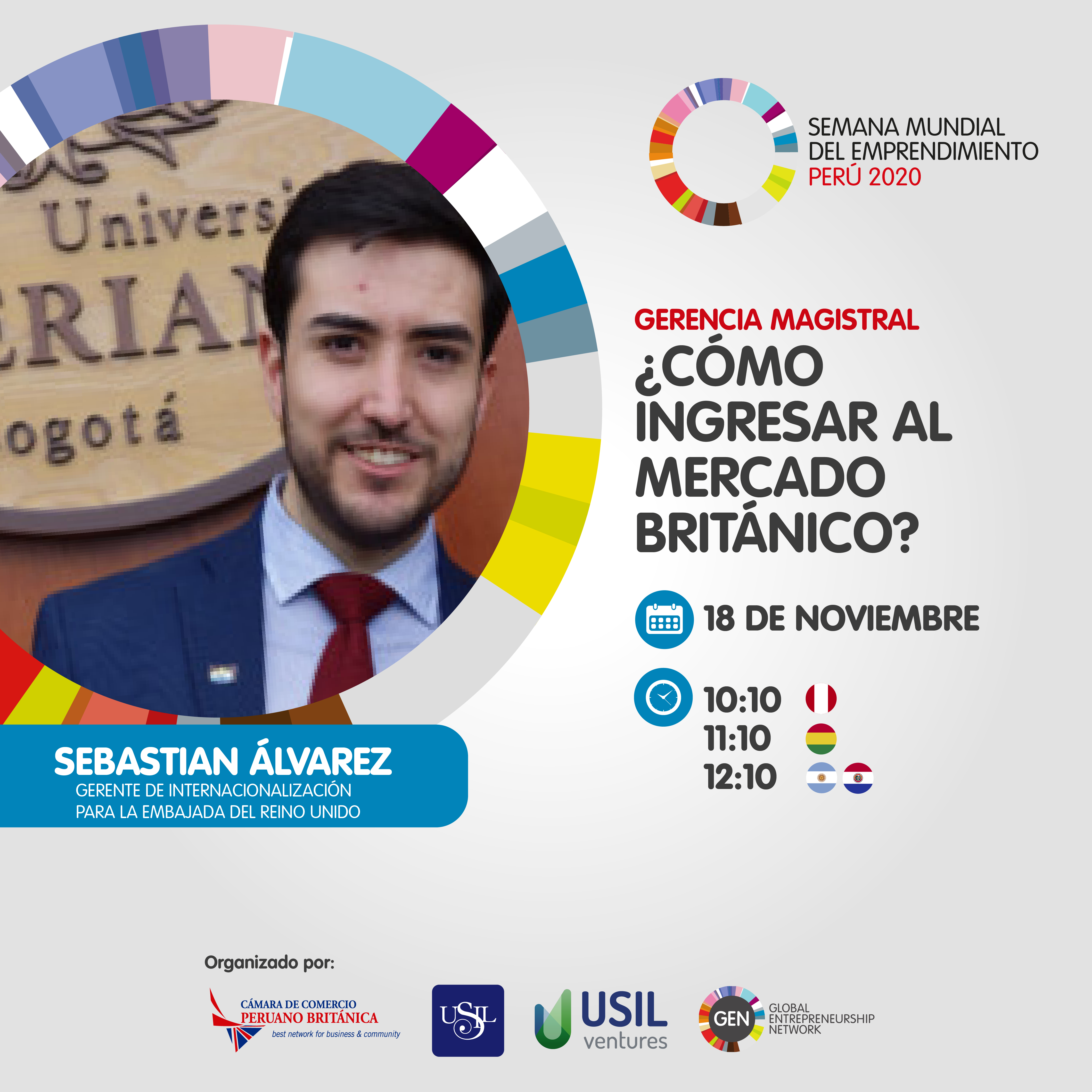 Sebastián Álvarez, Gerente de Internacionalización para Colombia, Perú y Ecuador. Embajada del Reino Unido en Colombia