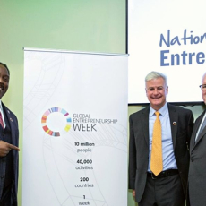 L-R: Mayor Jerry L. Demings, Jonathan Ortmans, Jerry Ross || Photographer: Julie Fletcher