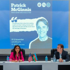 Patrick McGinnis during GEW 2023 in Azerbaijan