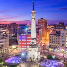 Monument Circle in Indianapolis