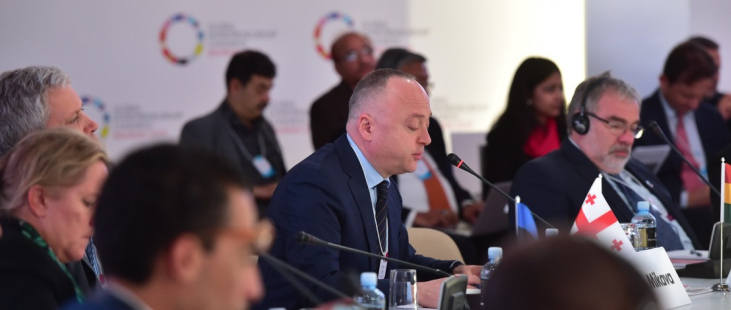 Deputy Minister Lasha Mikava at the Startup Nations Ministerial in Bahrain