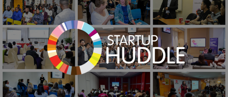 Collage of Startup Huddle chapters around the world