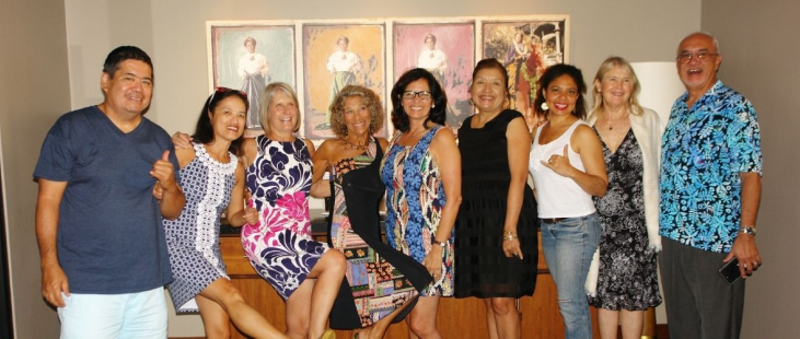 The MBB Organizing Team, L-R: David Kapaku, Grace Fung, Lori Fisher, Gylian Solay, Nicole Fisher, Pat Diaz, Kau'i Waller, Tricia Morris, John Hau'oli Tomoso (missing Ed Gazmen, Trisha Anderson, Molly Balzano, Mel Patterson)