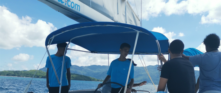 students at sea