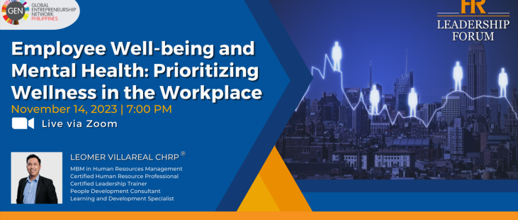 "Employee Well-being and Mental Health: Prioritizing Wellness in the Workplace" Banner