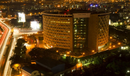 Hyderabad Tech Hub at night