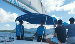 students at sea