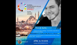 Promotional flyer by GEN Paraguay showcasing the national delegation members who represented the country at GEC Istanbul 2018.